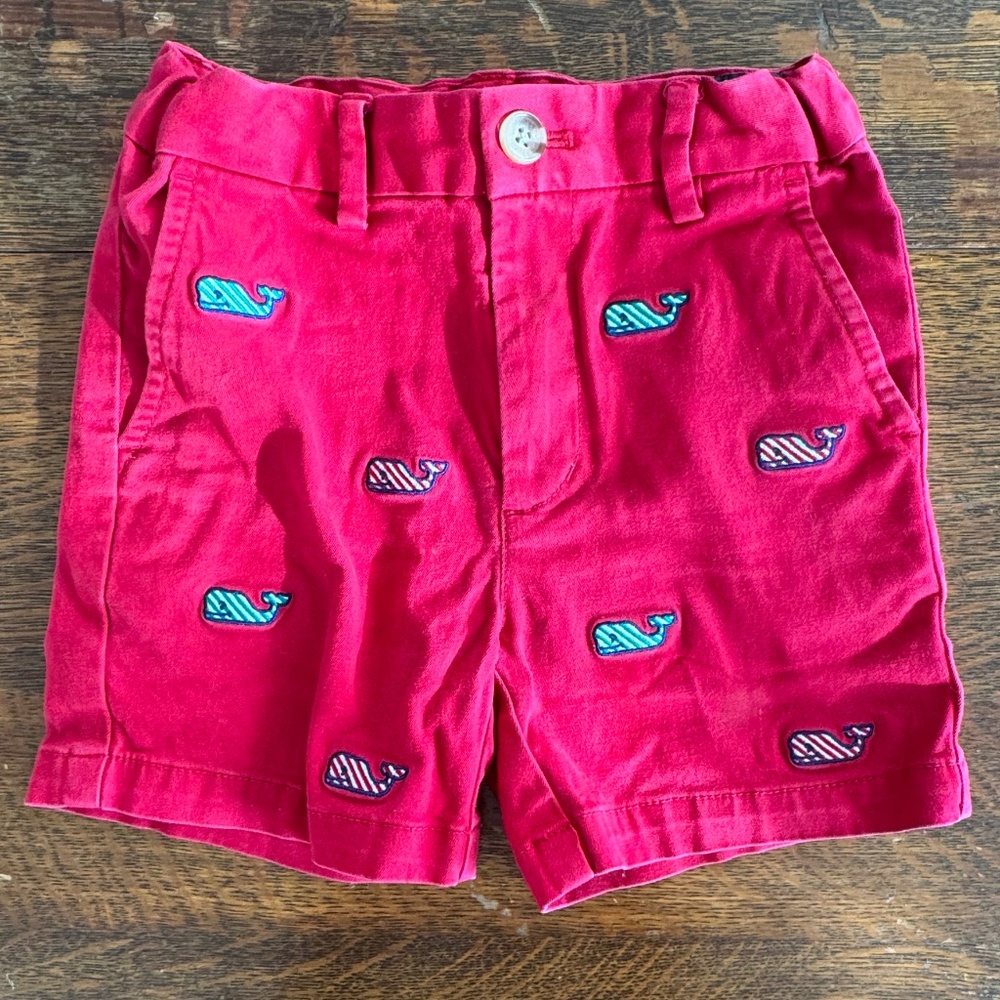VINEYARD VINES Boys Red Shorts, SIZE 3T